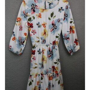 Jane & Delancey 3/4 Puff Sleeves Floral Dress-Small-Cottagecore-Fairy-NWT